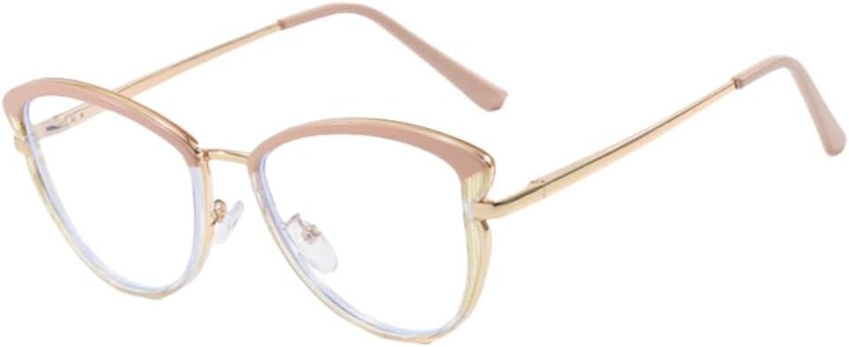 Blue Light Blocking Glasses with TR90 Cat Eye Frame  . Computer Glasses - Anti Eyestrain & UV Glare Protection