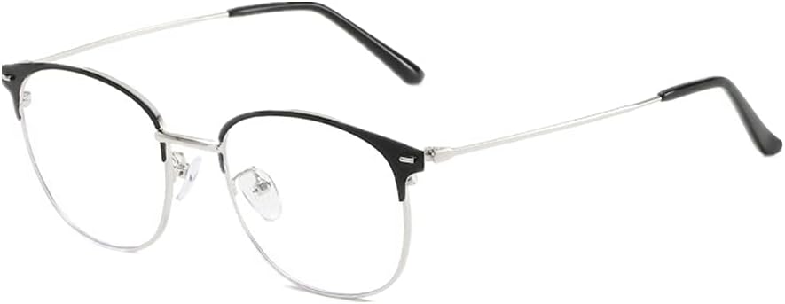 Shiratori New Vintage Fashion Half Frame Semi-Rimless Clear Lens Glasses
