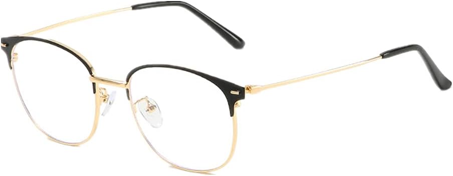 Shiratori New Vintage Fashion Half Frame Semi-Rimless Clear Lens Glasses