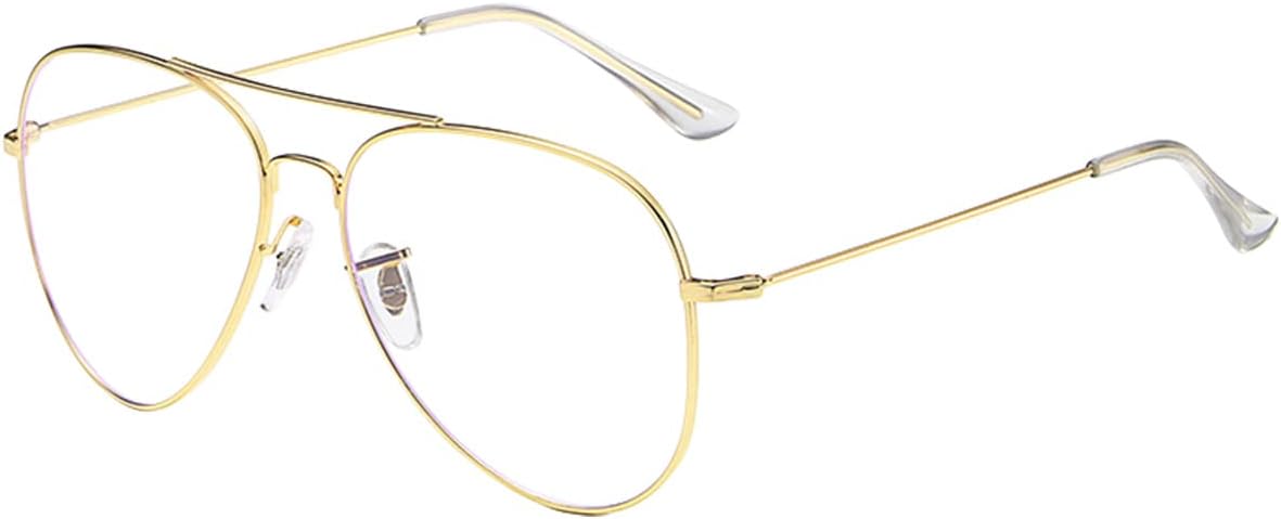 Blue Light Blocking Glasses women Anti Glare UV Filter Computer Gaming Glasses Retro matal square Eyeglasses Frame