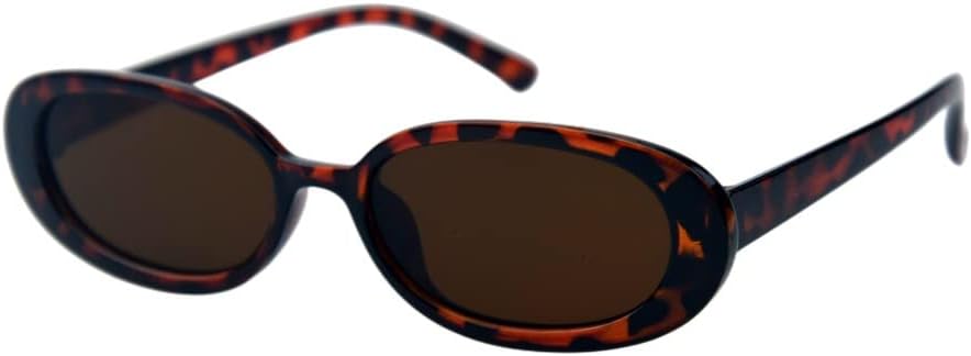 Shiratori Women's Retro Oval Holiday Sunglasses Non-polarized UV400