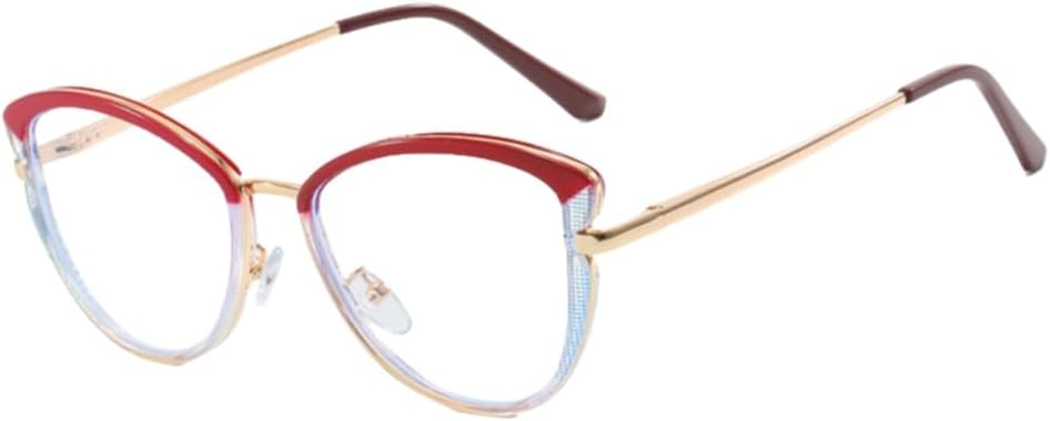 Blue Light Blocking Glasses with TR90 Cat Eye Frame  . Computer Glasses - Anti Eyestrain & UV Glare Protection