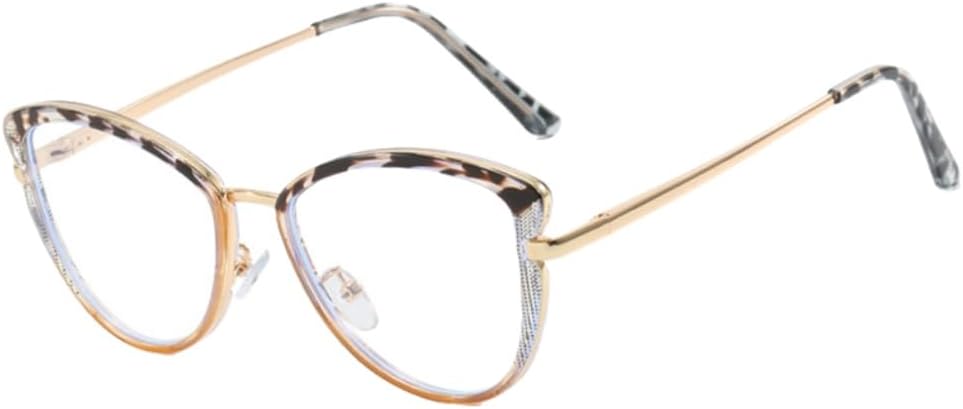 Blue Light Blocking Glasses with TR90 Cat Eye Frame  . Computer Glasses - Anti Eyestrain & UV Glare Protection