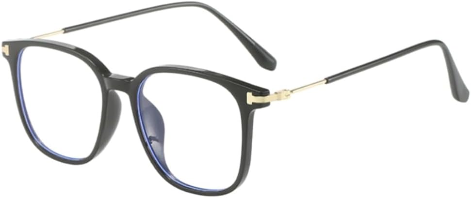 Square Blue Light Blocking Glasses for Women Men, Lightweight Frame Anti Eyestrain Computer Glasses
