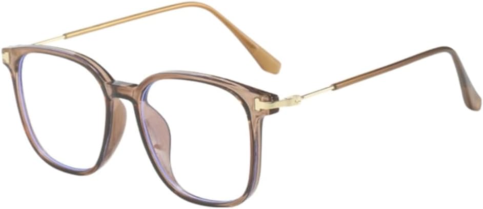 Square Blue Light Blocking Glasses for Women Men, Lightweight Frame Anti Eyestrain Computer Glasses