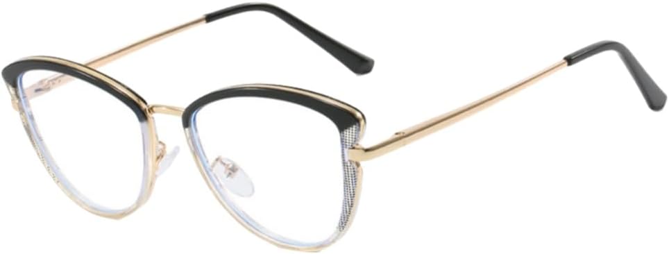 Blue Light Blocking Glasses with TR90 Cat Eye Frame  . Computer Glasses - Anti Eyestrain & UV Glare Protection
