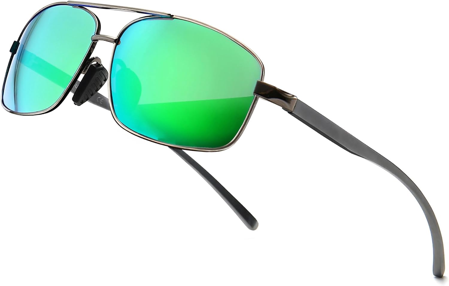 Ultra Lightweight Rectangular Polarized Sunglasses Men UV400 Protection