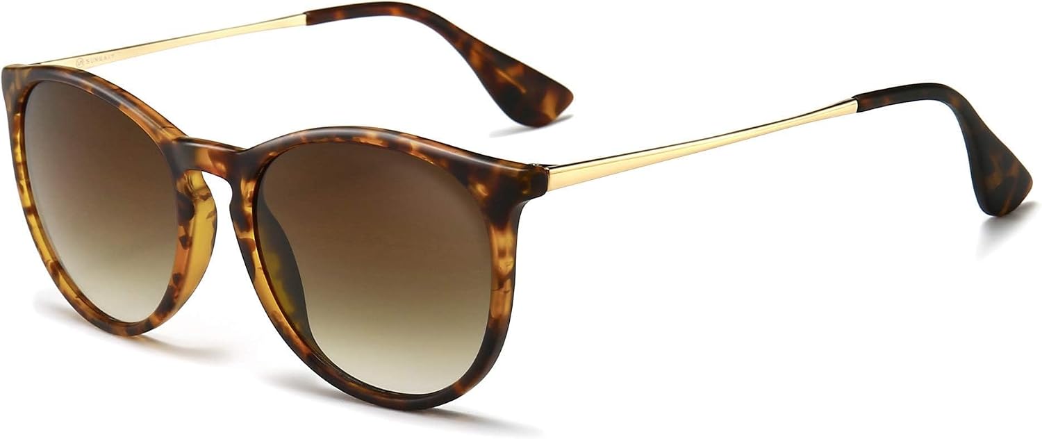 Premium Vintage Round Sunglasses for Women Men Classic Retro Trendy Style