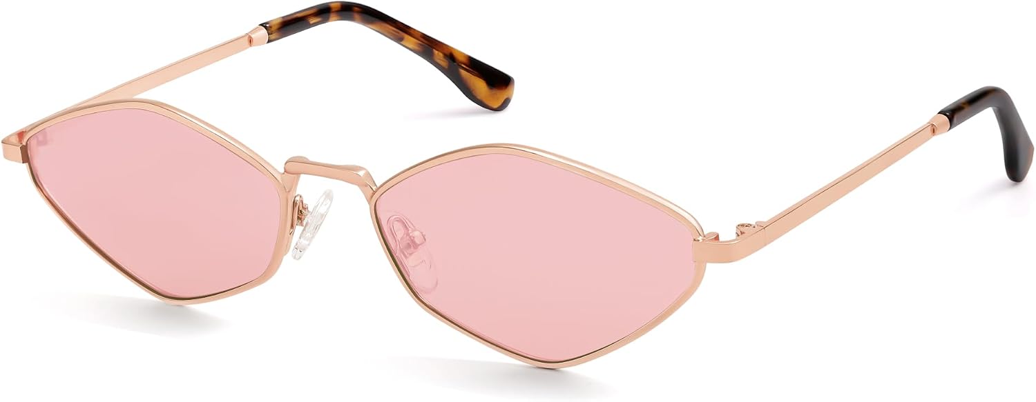 Retro Polarized Sunglasses Womens Mens Vintage Narrow Irregular Shades UV400 SJ1233 | Trendy Vintage Narrow Irregular Shades UV400 SJ1233