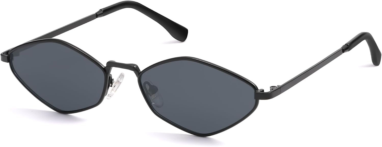Retro Polarized Sunglasses Womens Mens Vintage Narrow Irregular Shades UV400 SJ1233 | Trendy Vintage Narrow Irregular Shades UV400 SJ1233