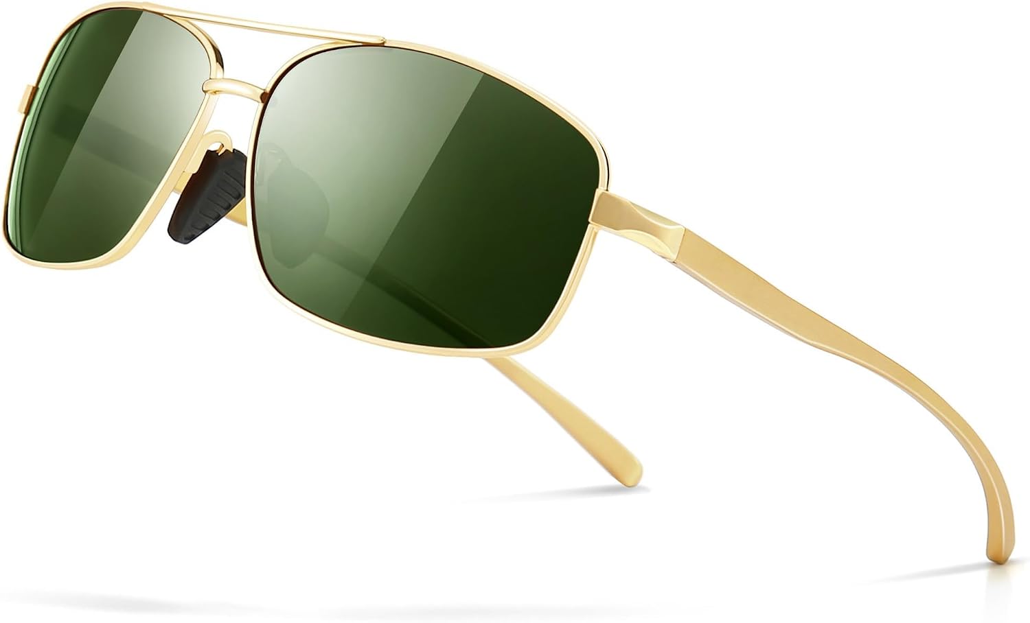 Ultra Lightweight Rectangular Polarized Sunglasses Men UV400 Protection