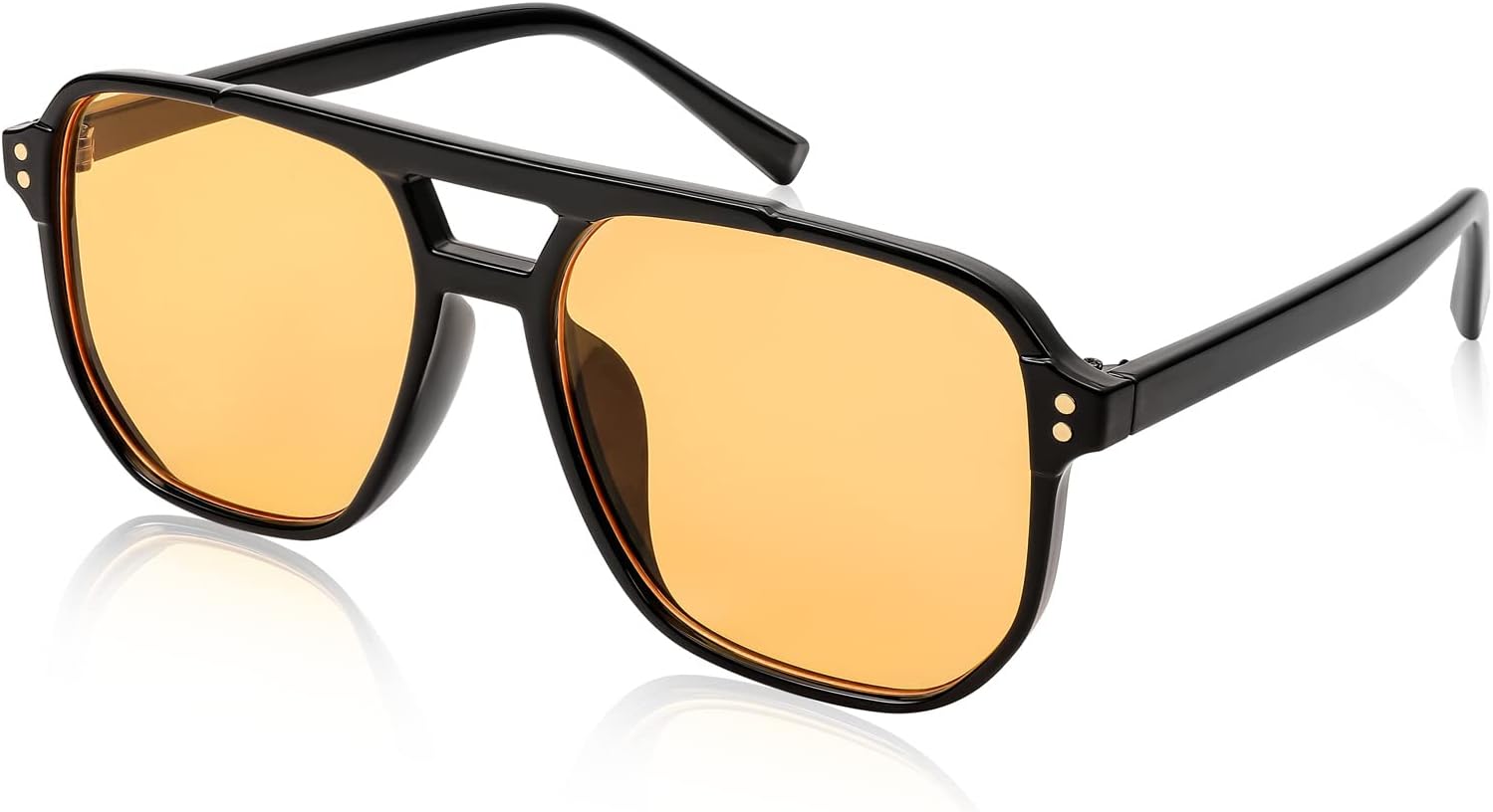 Retro Square Aviator Sunglasses Women Men 70s Vintage Trendy Plastic Frame Sun Glasses B2835