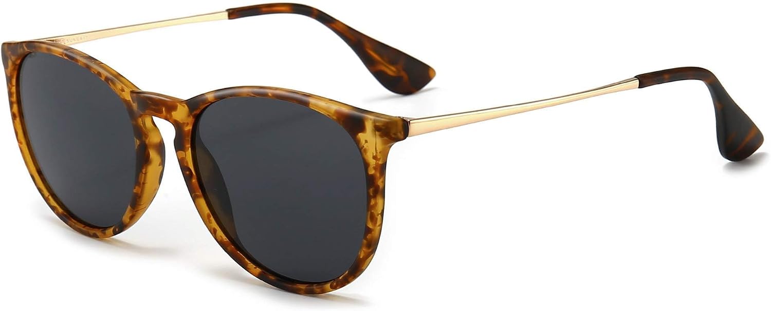 Premium Vintage Round Sunglasses for Women Men Classic Retro Trendy Style