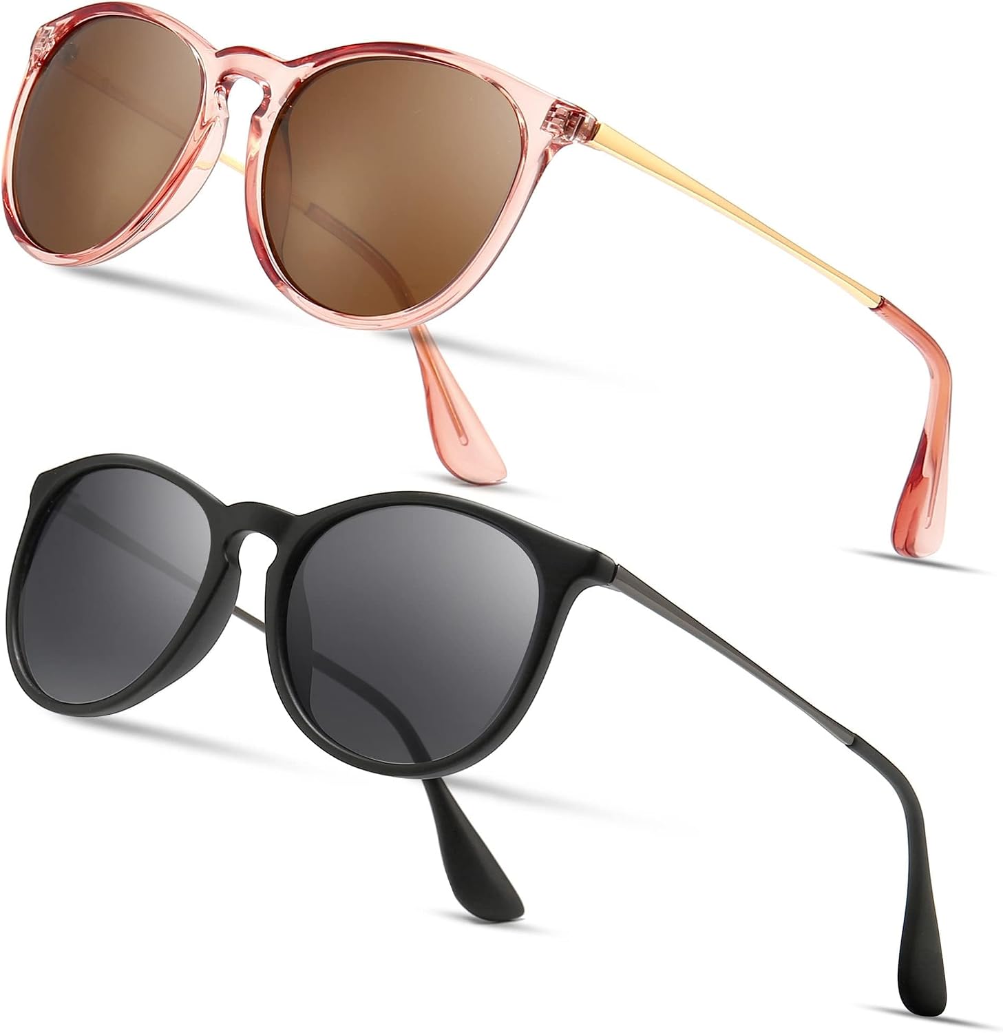 Premium Vintage Round Sunglasses for Women Men Classic Retro Trendy Style