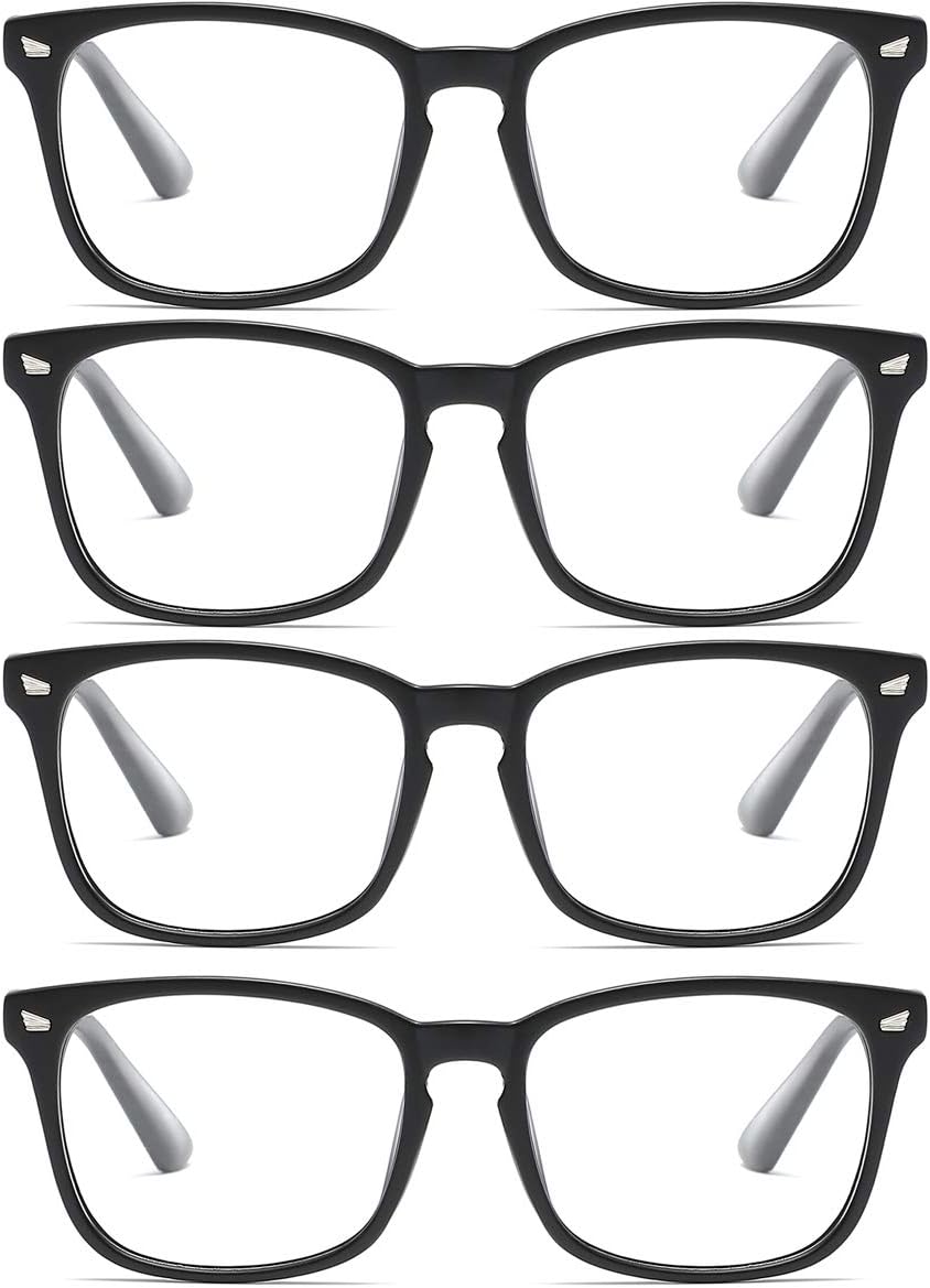 Unisex Stylish Square Non-Prescription Eyeglasses Clear Lens Glasses