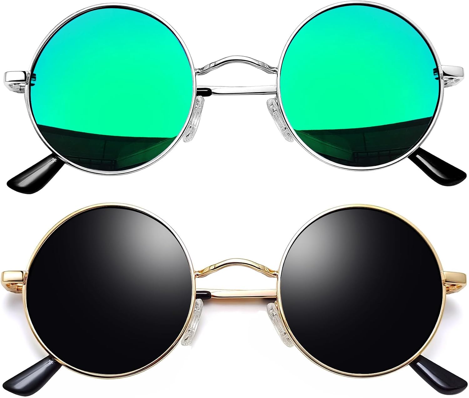 Small Round Sunglasses Hippie Circle Teashades UV Protection Costume
