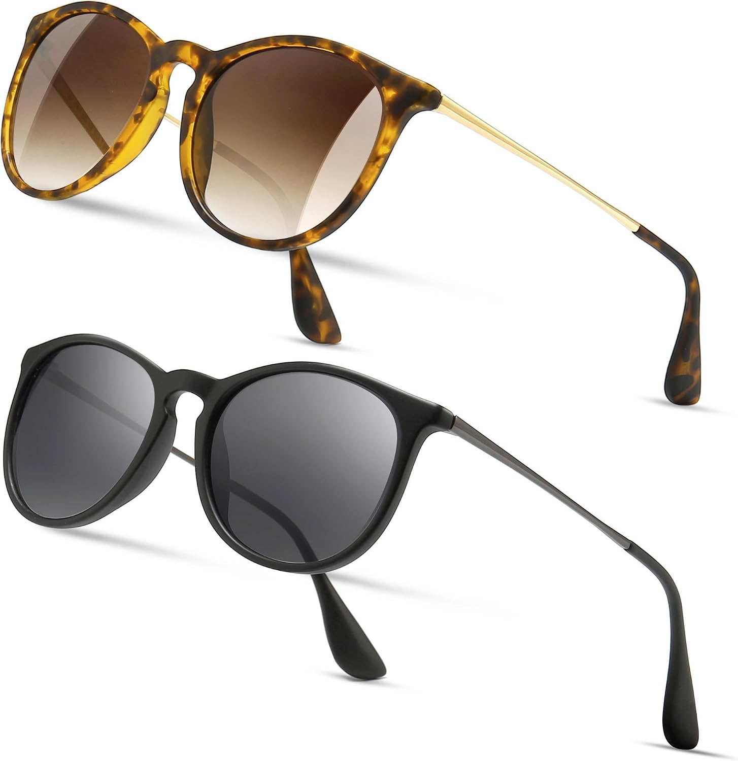 Premium Vintage Round Sunglasses for Women Men Classic Retro Trendy Style