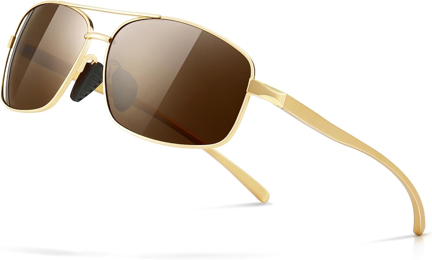 Ultra Lightweight Rectangular Polarized Sunglasses Men UV400 Protection