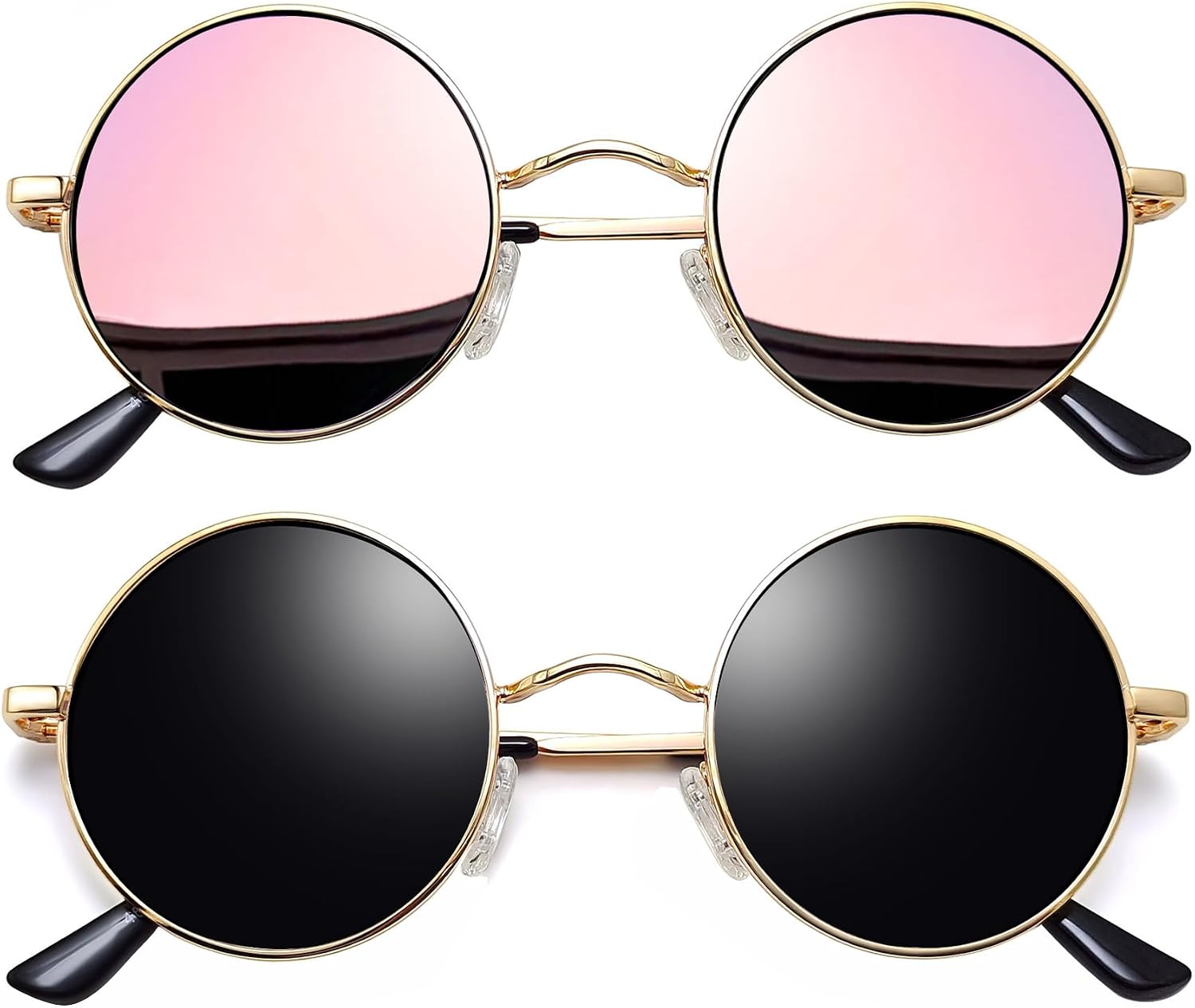 Small Round Sunglasses Hippie Circle Teashades UV Protection Costume