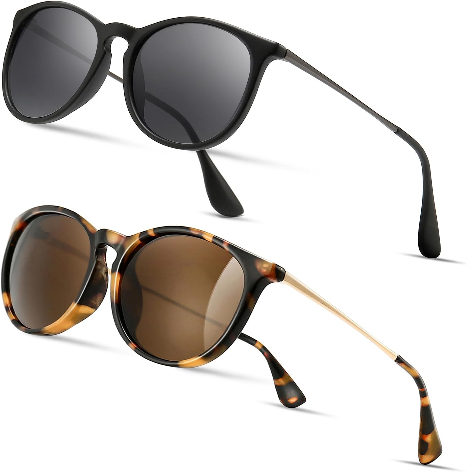 Premium Vintage Round Sunglasses for Women Men Classic Retro Trendy Style