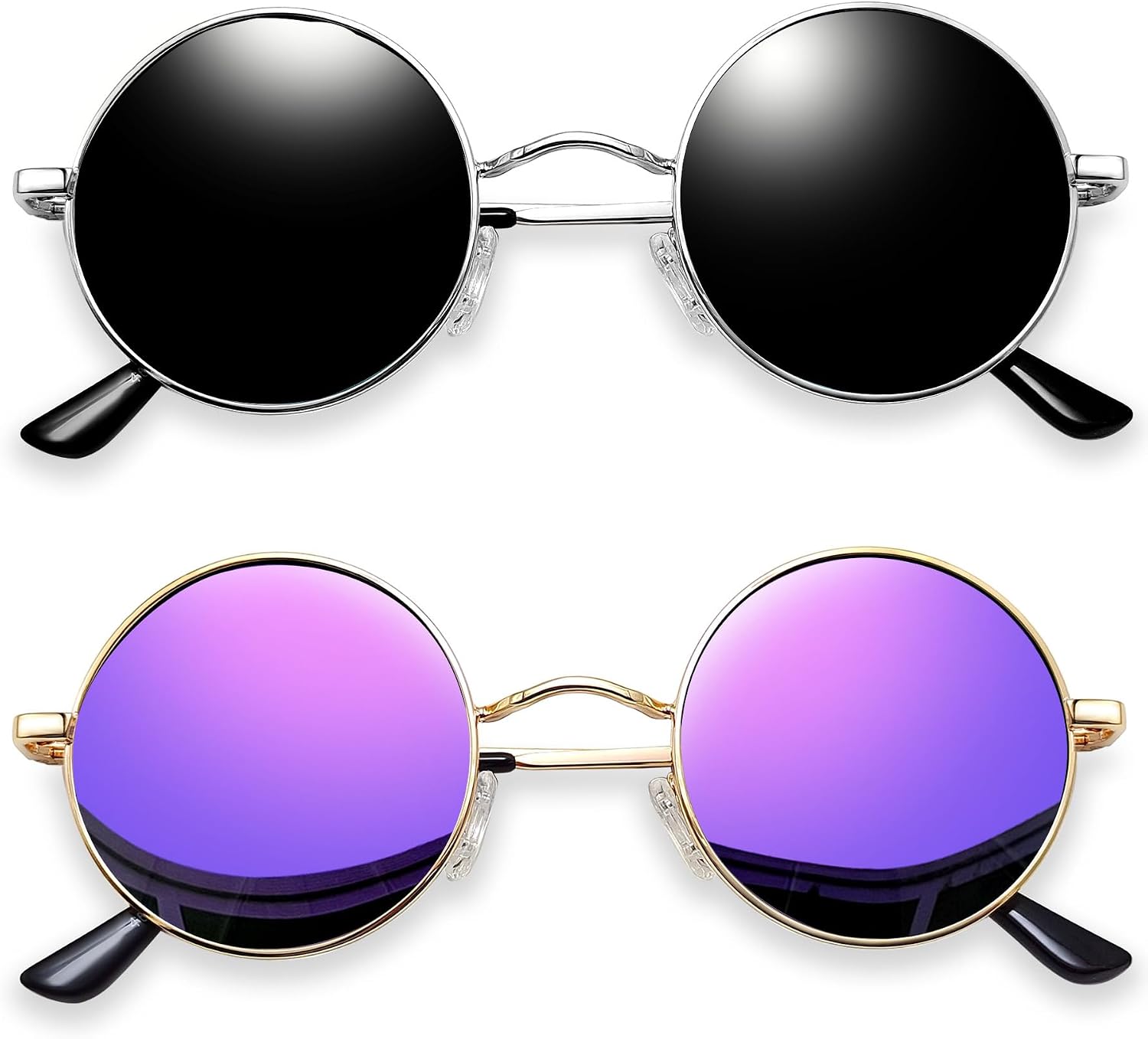 Small Round Sunglasses Hippie Circle Teashades UV Protection Costume