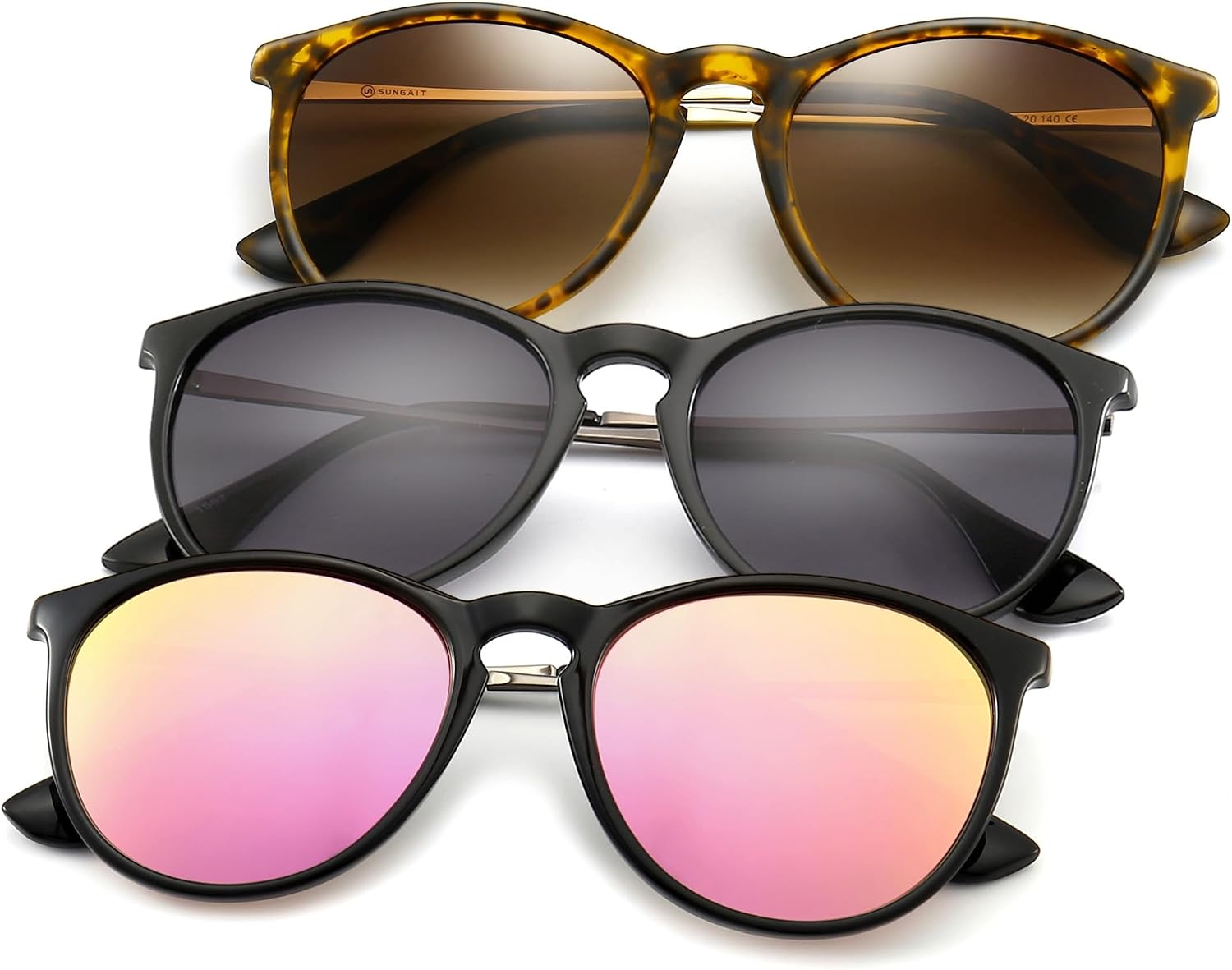 Premium Vintage Round Sunglasses for Women Men Classic Retro Trendy Style