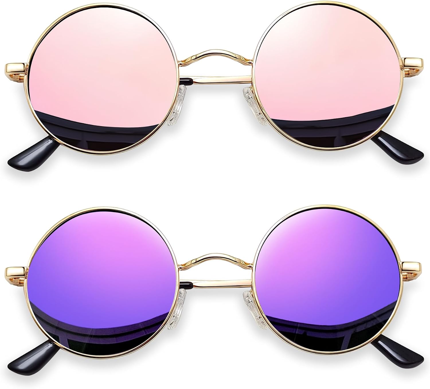 Small Round Sunglasses Hippie Circle Teashades UV Protection Costume
