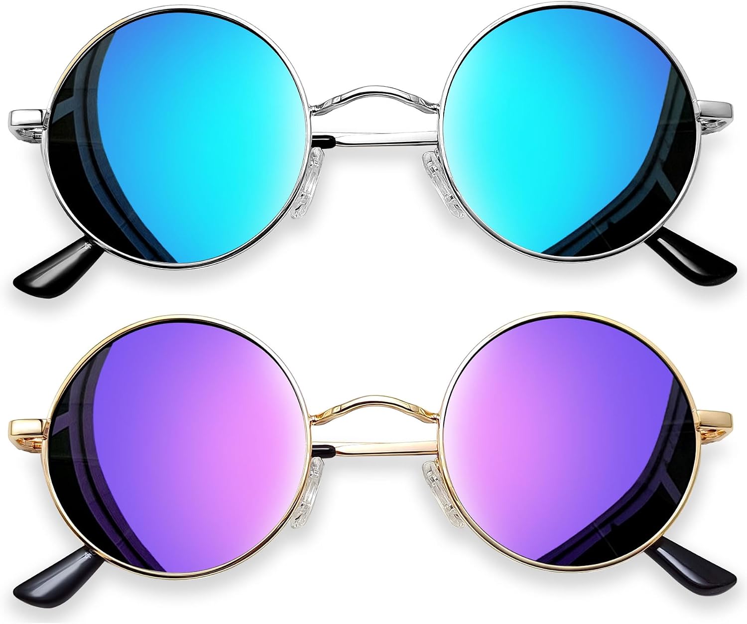 Small Round Sunglasses Hippie Circle Teashades UV Protection Costume