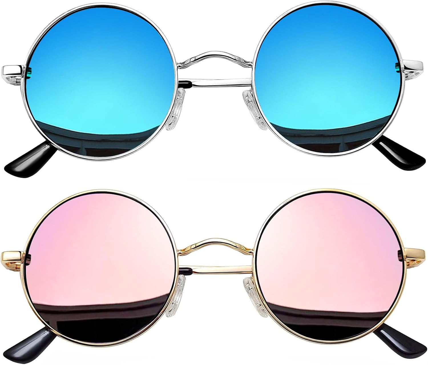 Small Round Sunglasses Hippie Circle Teashades UV Protection Costume