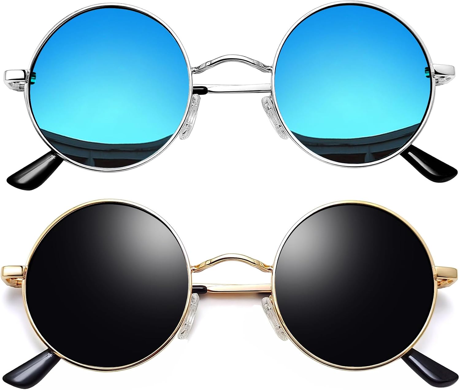 Small Round Sunglasses Hippie Circle Teashades UV Protection Costume