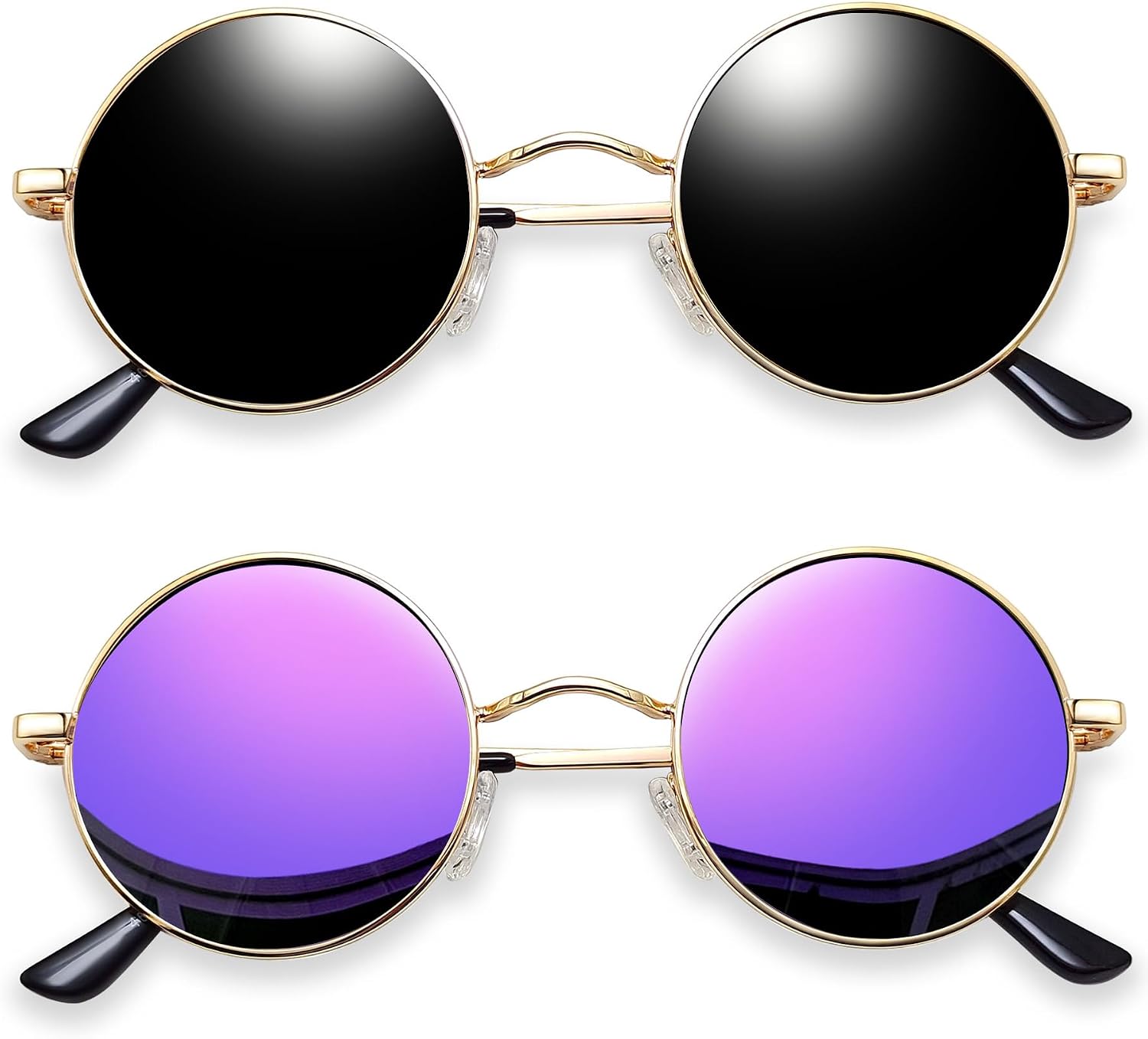 Small Round Sunglasses Hippie Circle Teashades UV Protection Costume