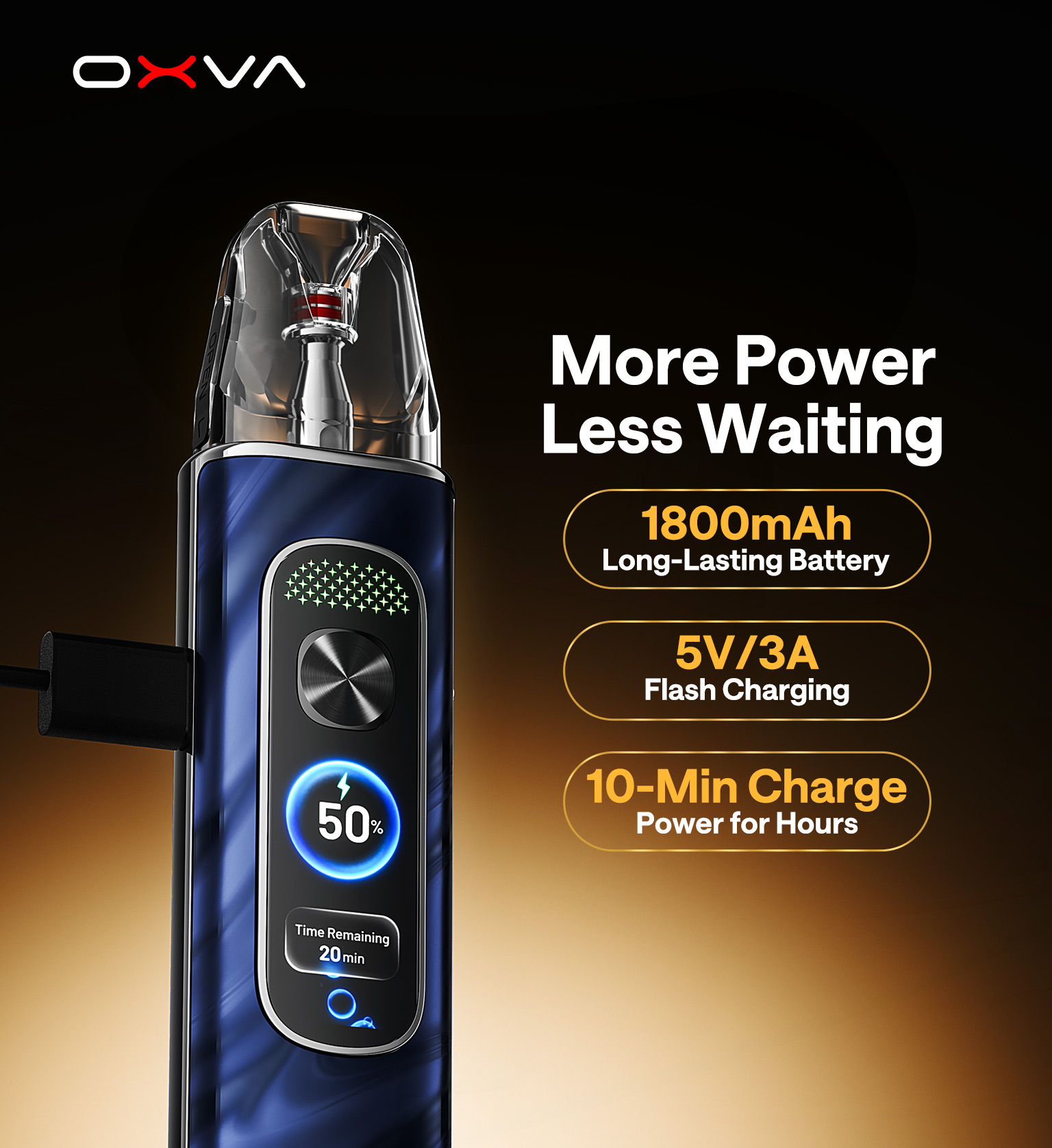XLIM Pro 4- 1800mAh Battery & 3A Flash Charging
