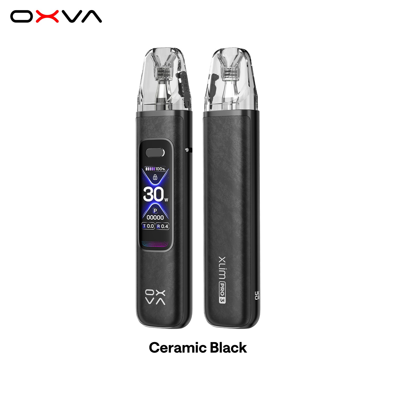 XLIM PRO 3  Pro Ceramic Black Front and Back View