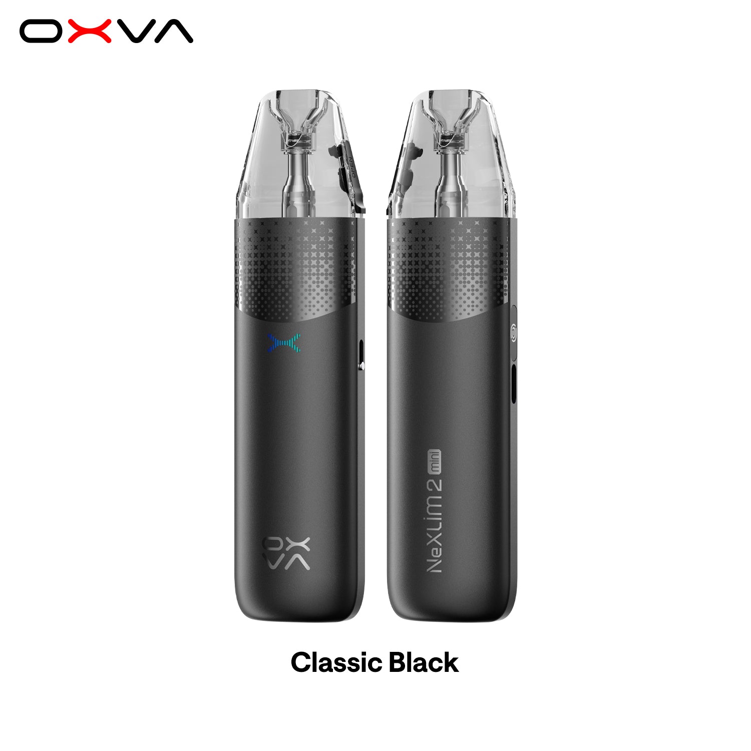 OXVA  NeXLIM 2 Mini Classic Black  Front and Back View