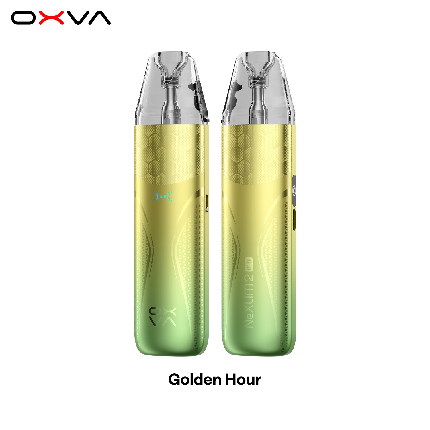 OXVA  NeXLIM 2 Mini Golden Hour  Front and Back View