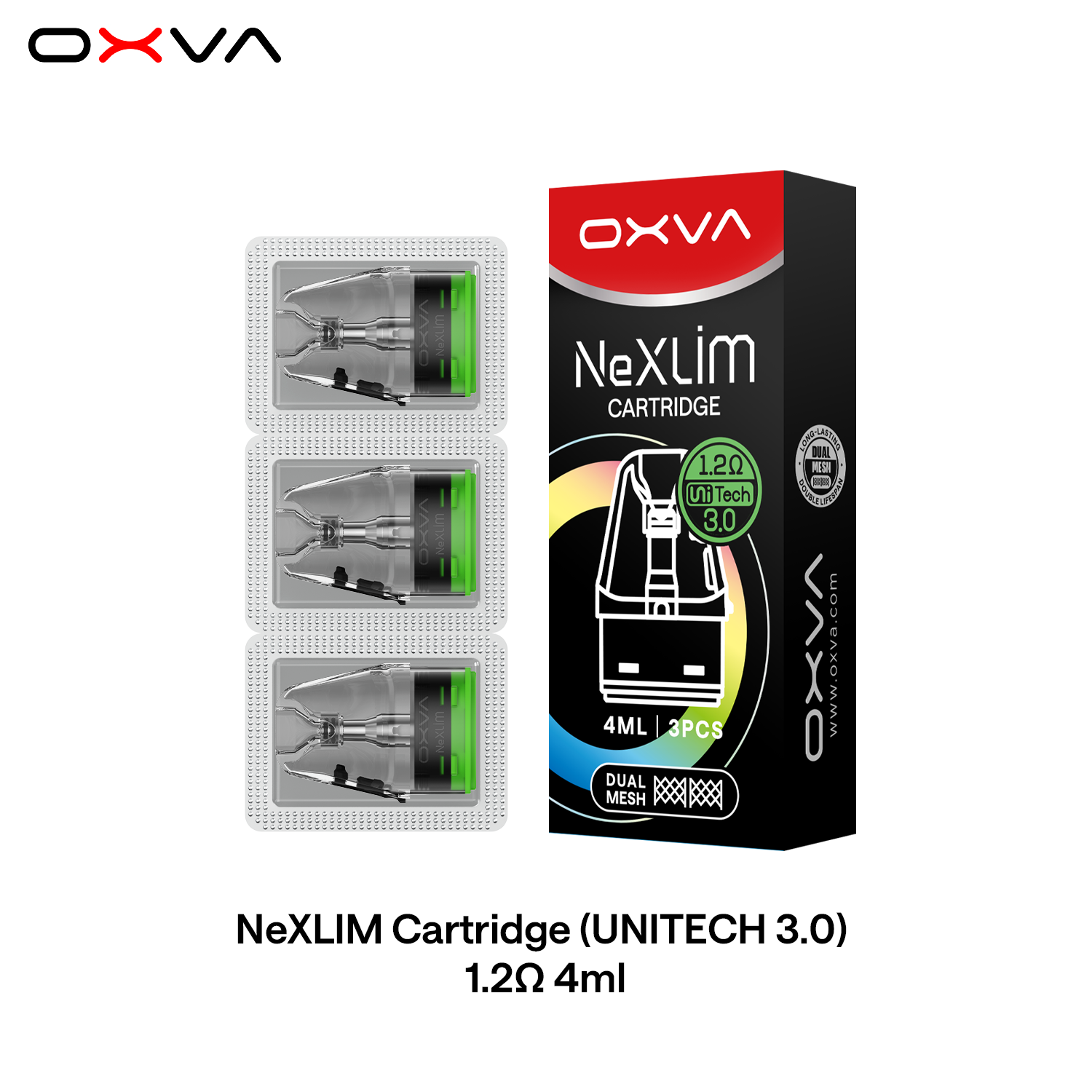 NeXLIM Cartridge UNITECH3.0 1.2ohm 2ml package