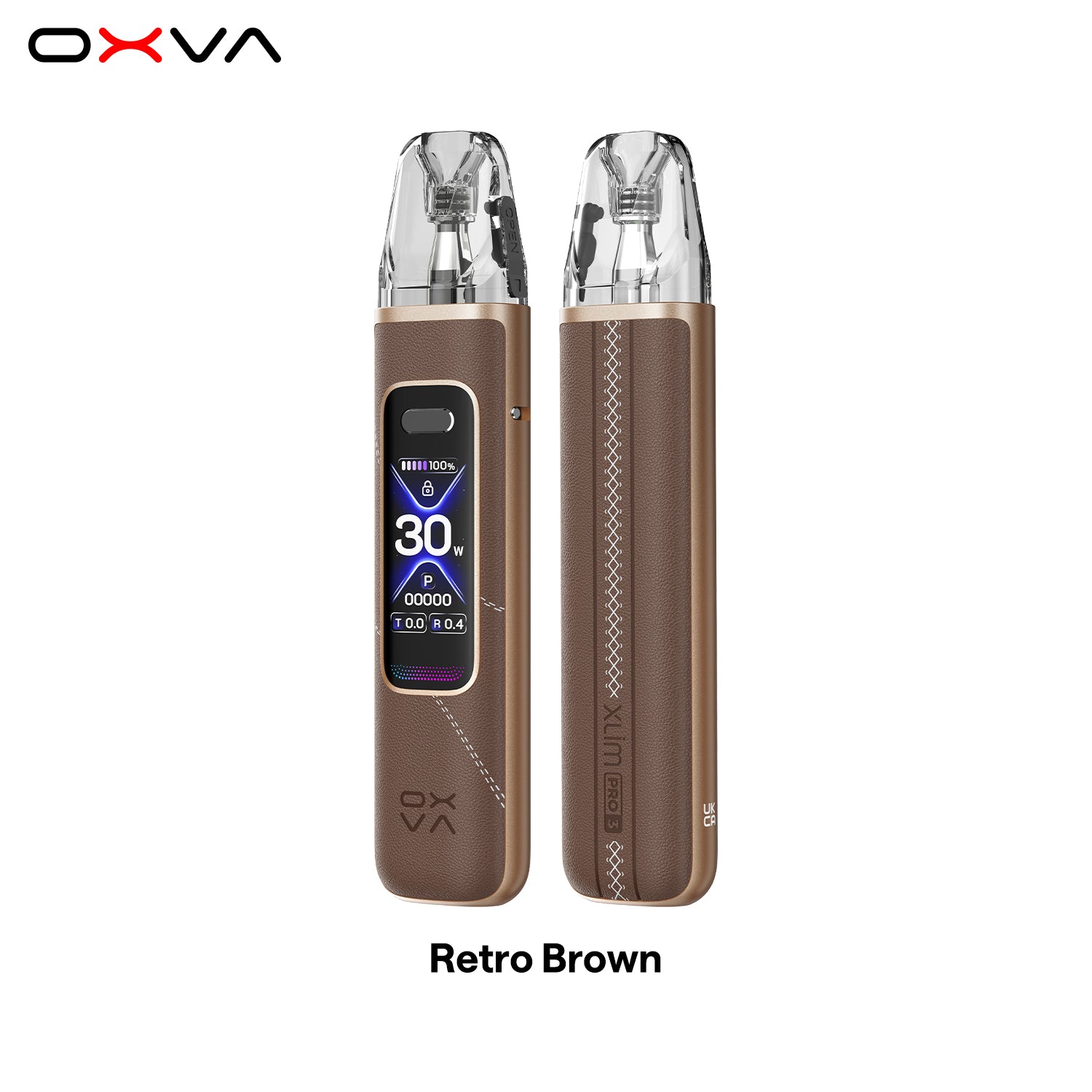 XLIM PRO 3  Retro Brown Front and Back View