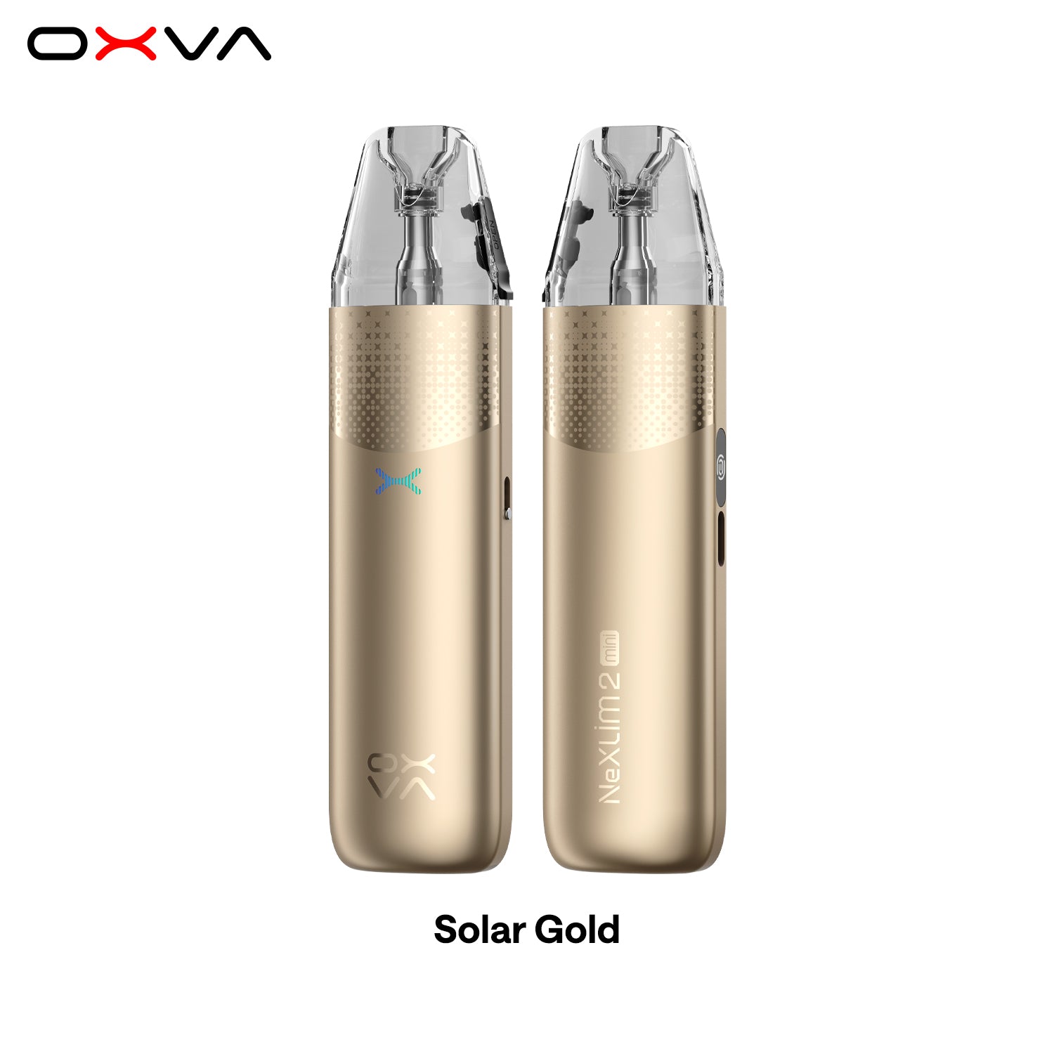 OXVA NEXLIM 2 Solar Gold Front and Back View
