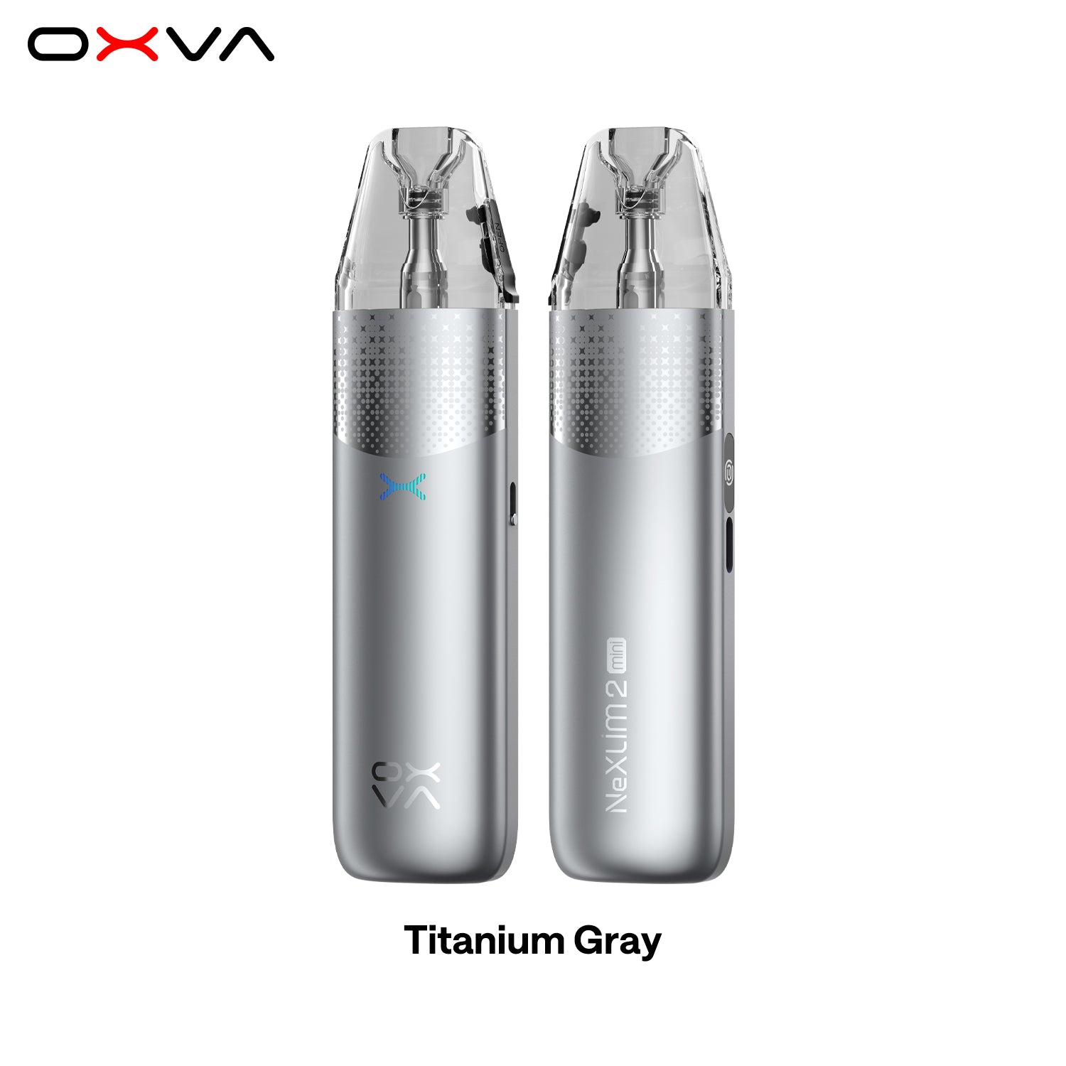 OXVA NEXLIM 2 Titanium Gray Front and Back View