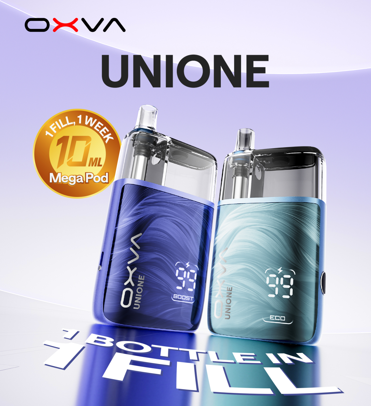 OXVA UNIONE Preview-10ml Mega Pod, UniTech 2.0, Next-Level Performance