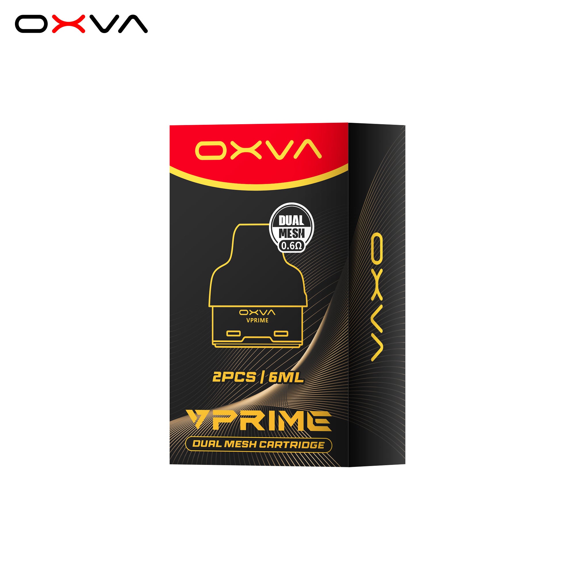VPRIME DUAL MESH CARTRIDGE 0.6 ohm 6ml Package