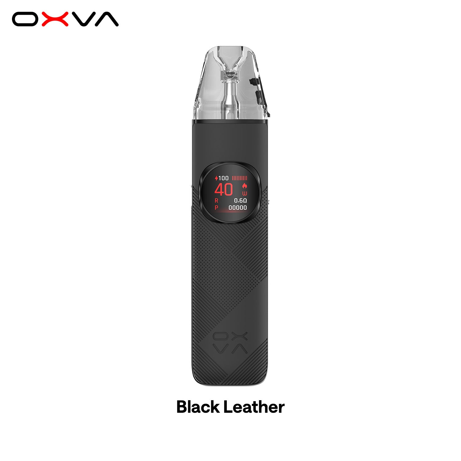 OXVA NEXLIM 2 Black Leather Front View