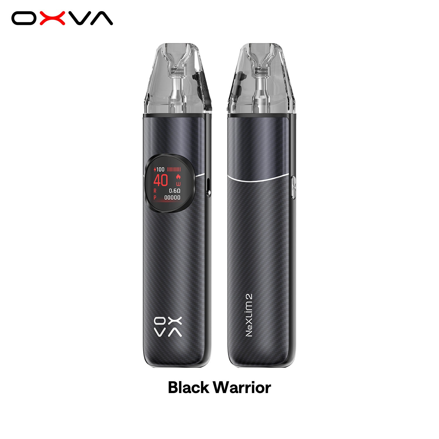 OXVA NEXLIM 2 Black Warrior Front and Back View