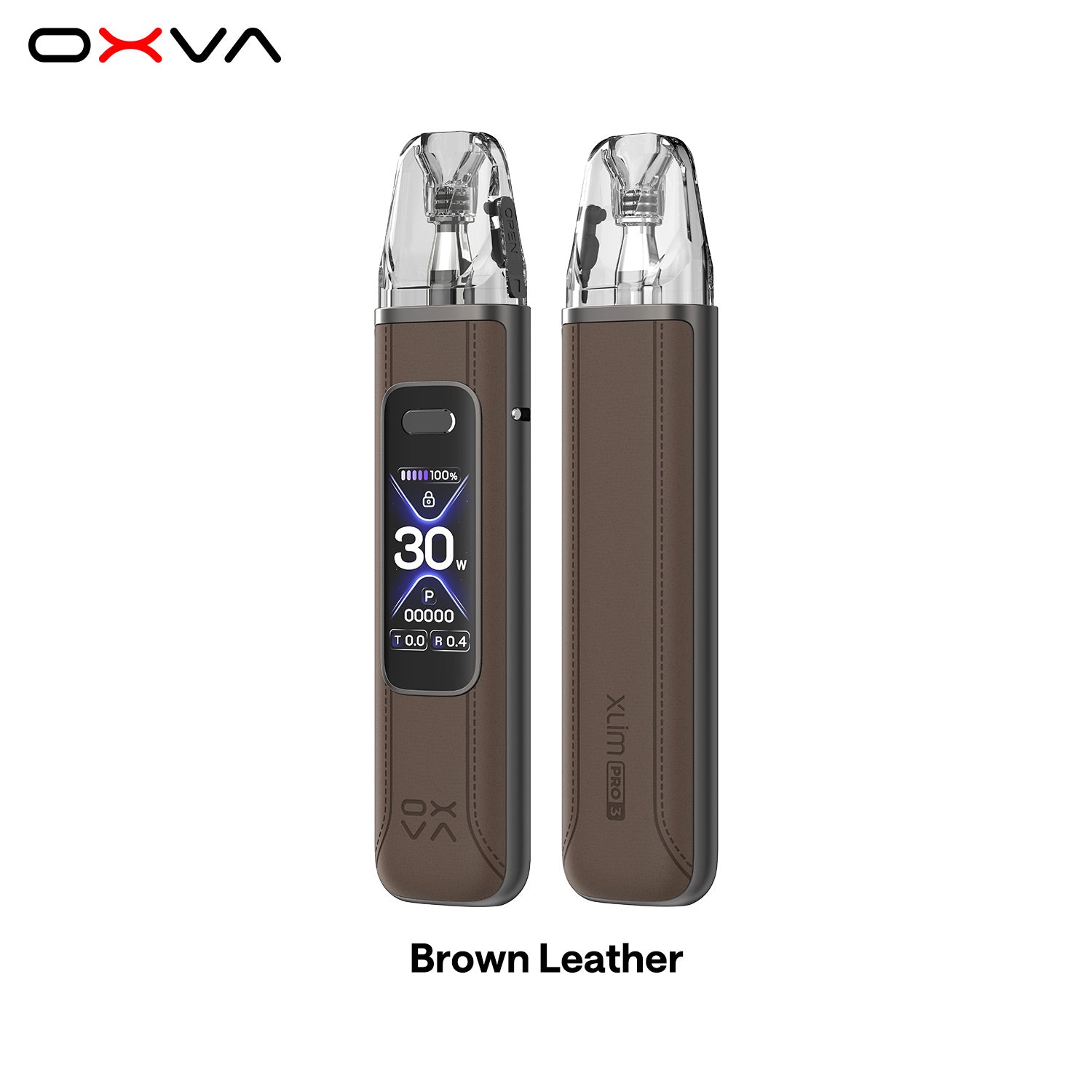 XLIM PRO 3  Brown leather Front and Back View