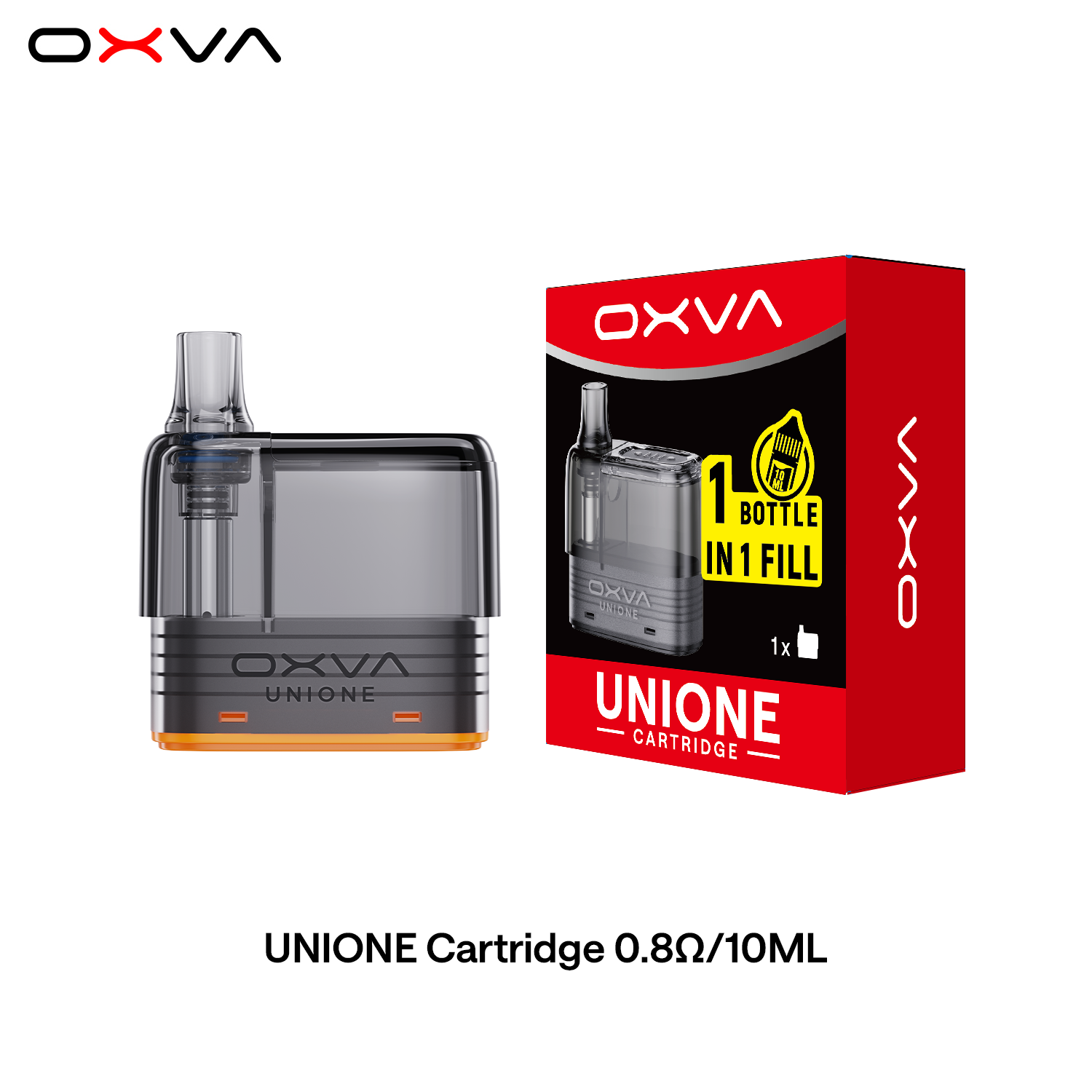 UNIONE Cartridge 0.8ohm 10ML package