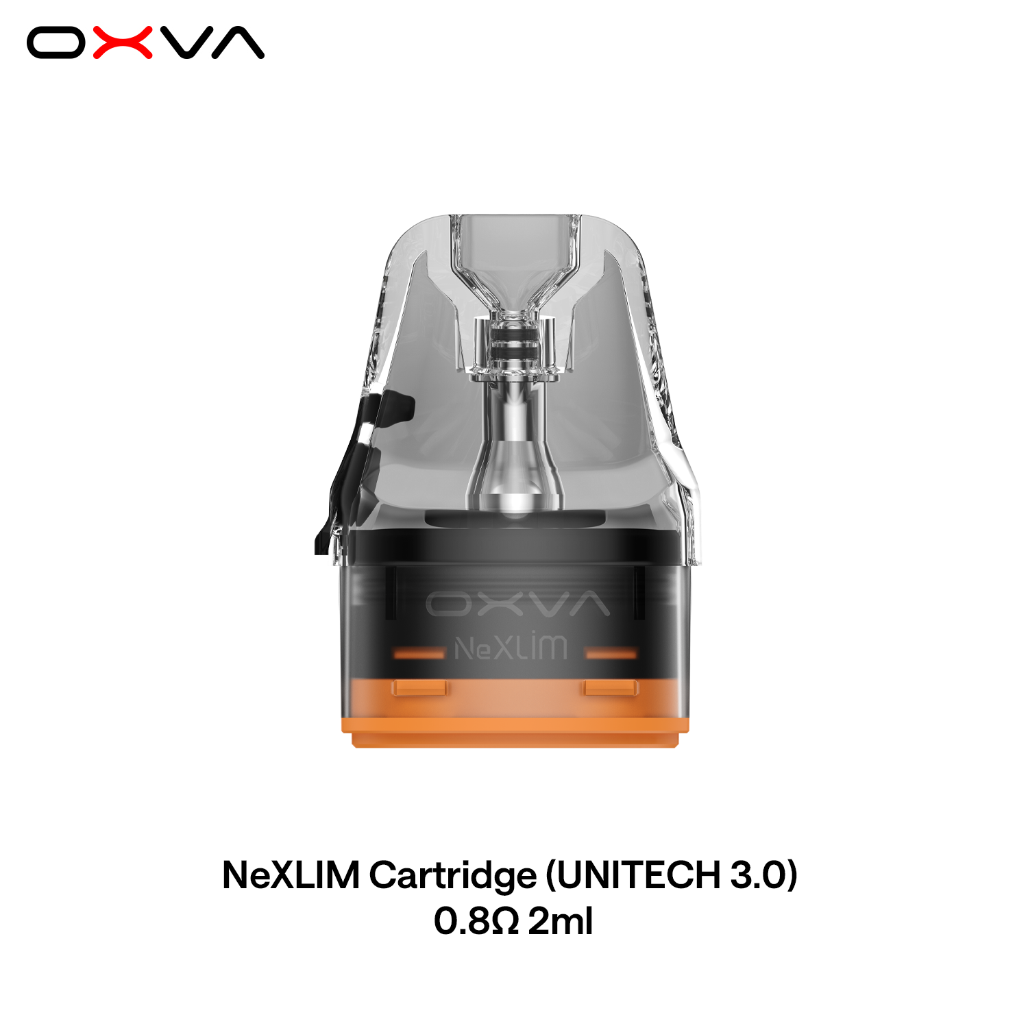 NeXLIM Cartridge UNITECH3.0 0.8ohm 2ml frontview