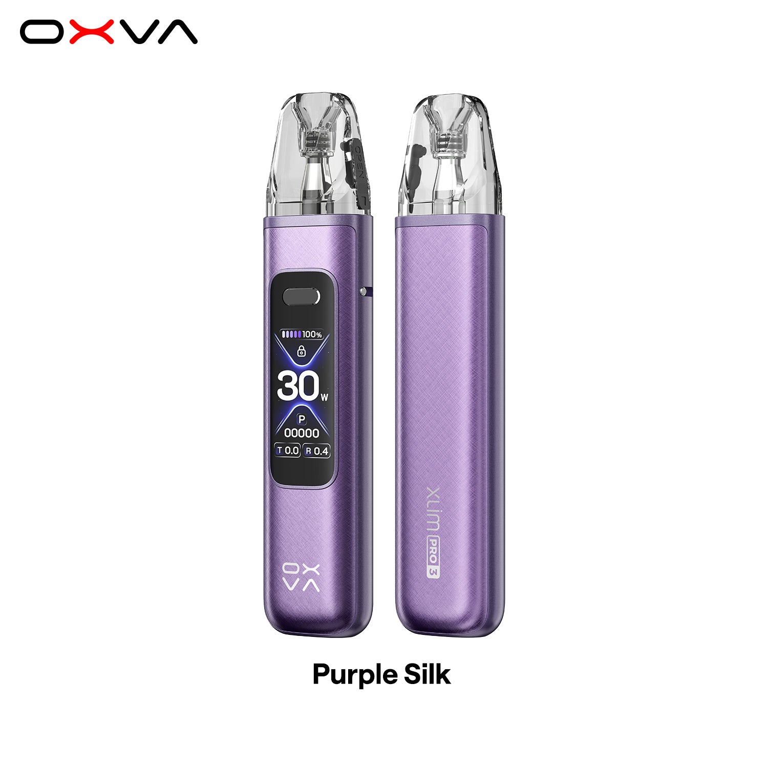 XLIM PRO 3  Pro Purple Silk Front and Back View