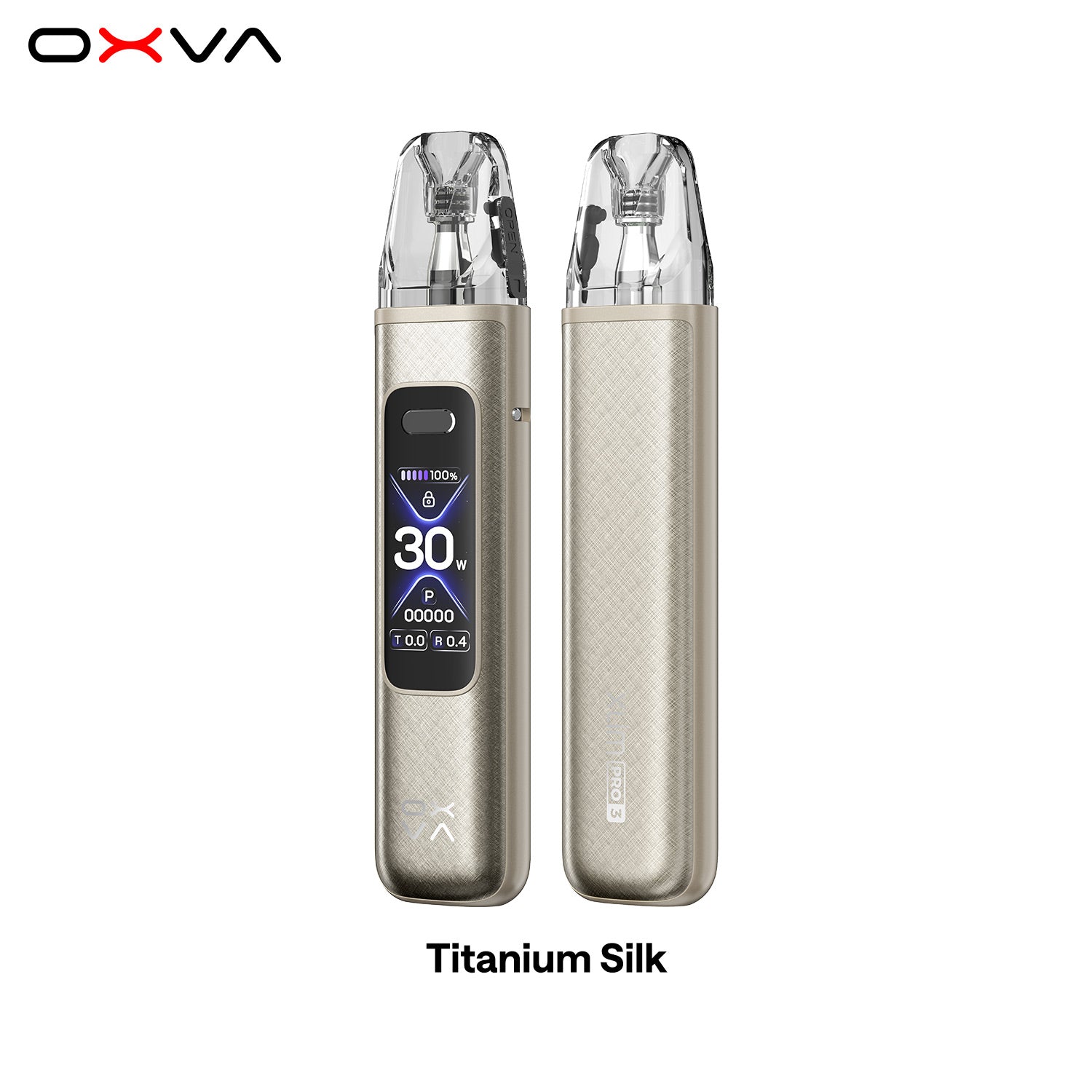 XLIM PRO 3  Pro Titanium Silk Front and Back View