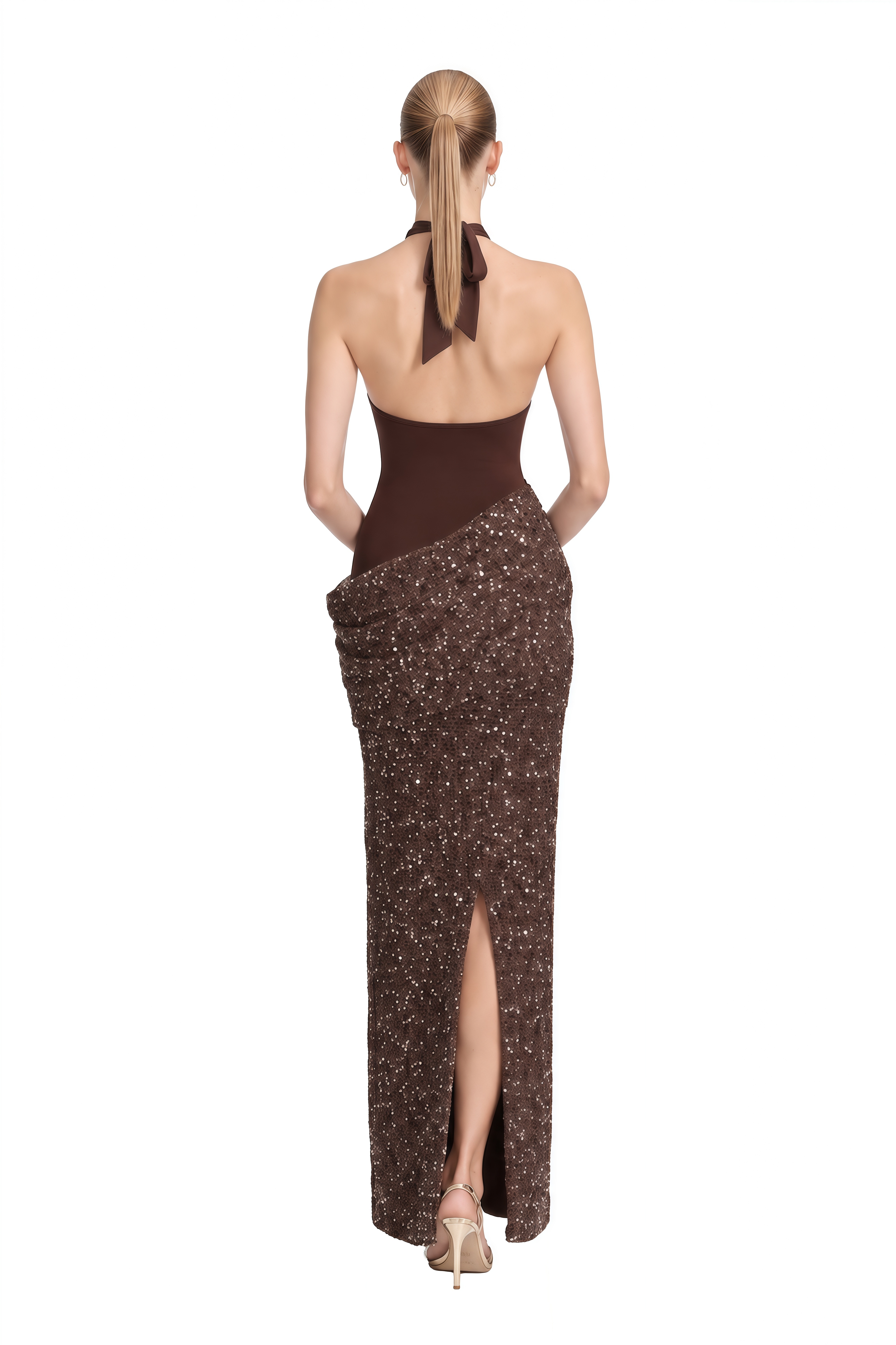 Emerson Brown Halterneck Sequin Maxi Dress