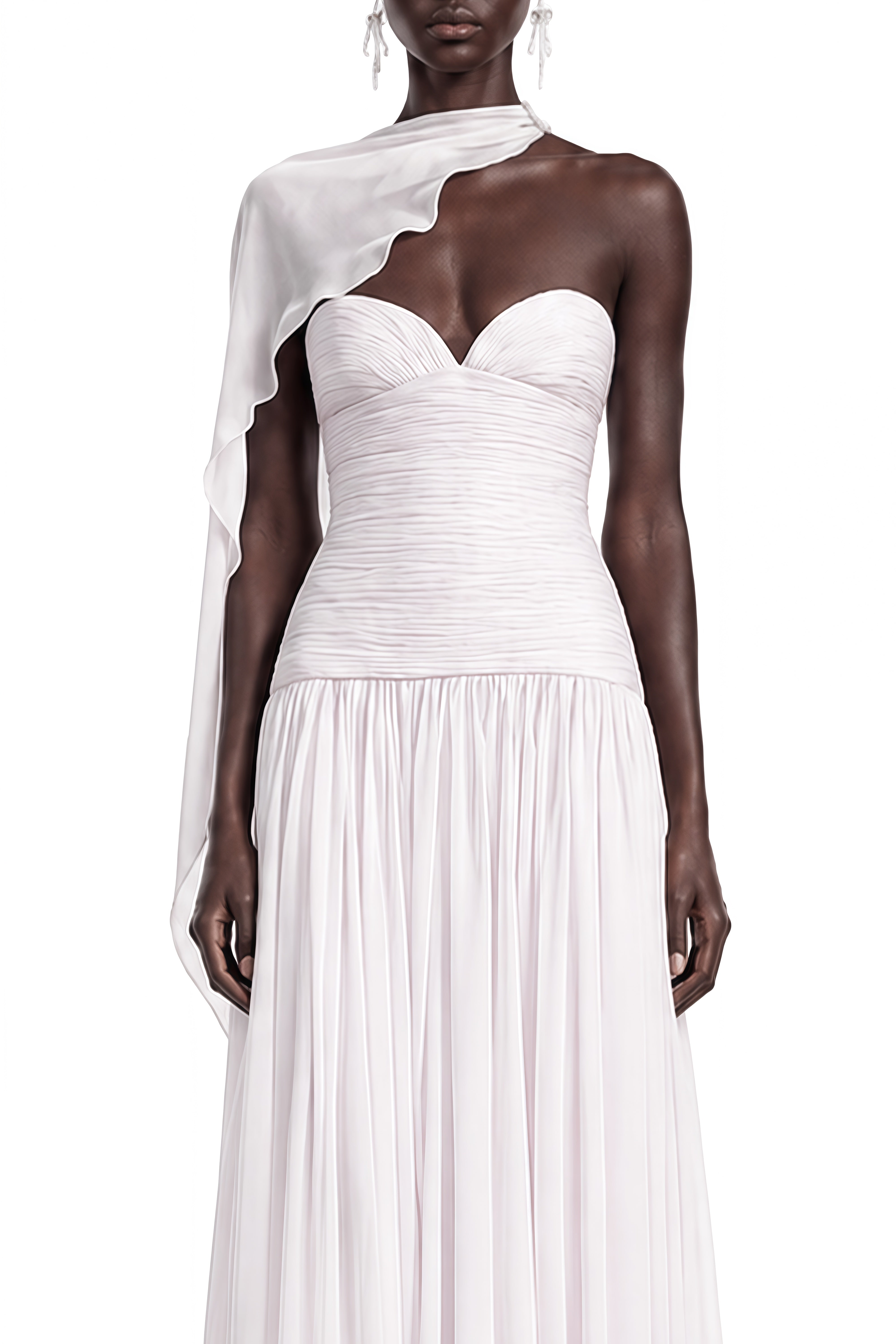 Elodie Light Pink Sleeveless Ruched Maxi Dress